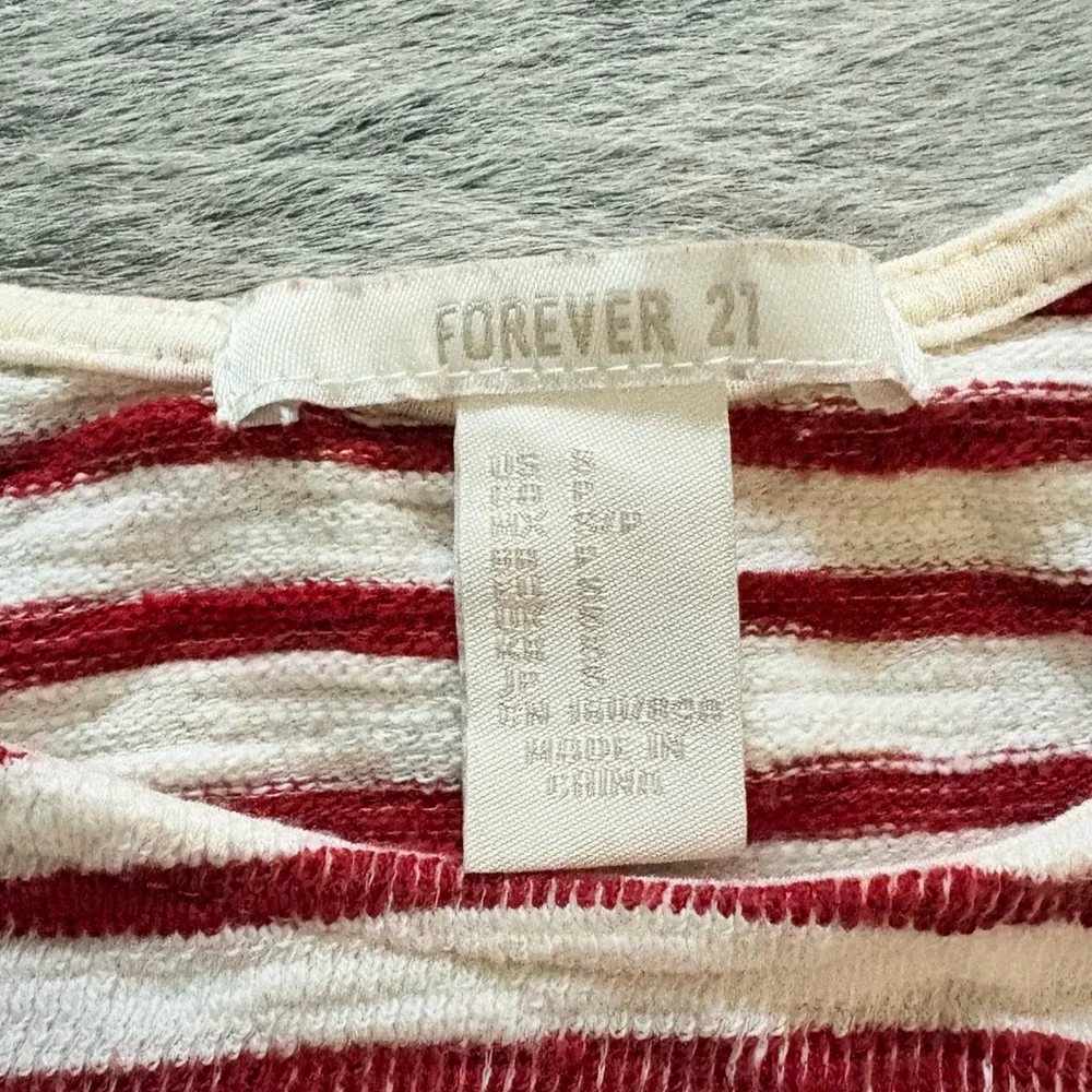 Forever 21 Red and Cream Striped Dress Size small - Picture 3 of 3